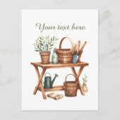 Niedliche Gartenliebhaber Postkarte (Vorderseite)