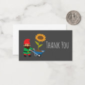 Niedliche Gartenzwerge Mitteilungskarte (Vorderseite/Rückseite Beispiel)