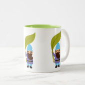 Niedliche Gartenzwerge Zweifarbige Tasse (VorderseiteRechts)