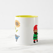 Niedliche Gartenzwerge Zweifarbige Tasse (Mittel)
