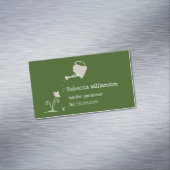Niedliche Gärtnerdienste & QR-Code Magnetische Visitenkarte (Beispiel)