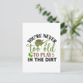 Niedliche Gärtnerkunst Postkarte (Stehend Vorderseite)