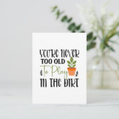 Niedliche Gärtnerkunst Postkarte (Stehend Vorderseite)