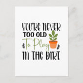 Niedliche Gärtnerkunst Postkarte (Vorderseite)