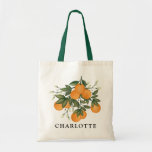 Niedliche Gastgeschenk Hochzeit der botanischen Zi Tragetasche<br><div class="desc">Tasche aus Zitrusfrüchten mit schönen handbemalten Orangen und frischer Vegetation</div>