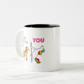 Niedliche Gastgeschenk Hochzeit für Schwiegermutte Zweifarbige Tasse (Vorderseite Links)