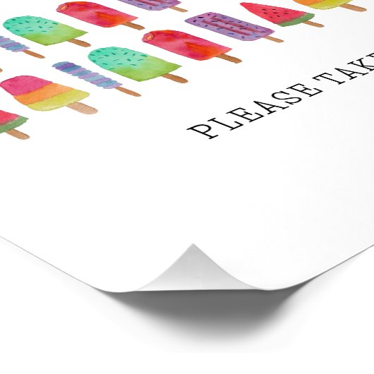 Niedliche Gastgeschenke Fotodruck (Ecke)