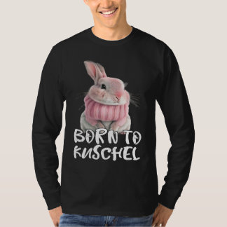Niedliche Geboren um Kuschelhasen Winter Hase Mutt T-Shirt