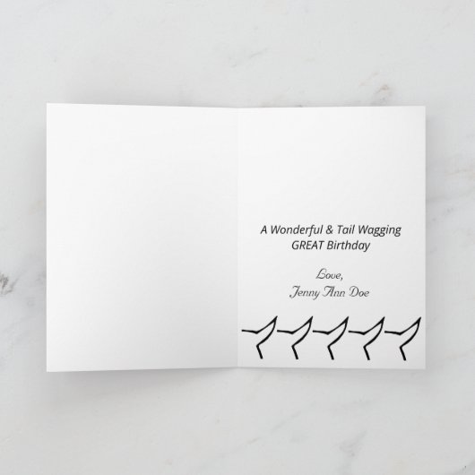 Niedliche Geburtskarte Karte (Innenseite)