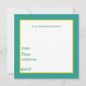 Niedliche Geburtstag Ananas Party Strand Einladung (Rückseite)