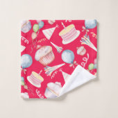 Niedliche Geburtstag Badhandtuch Set (Waschlappen)