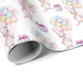 niedliche Geburtstag Ballon Sonnenkachelchen Party Geschenkpapier (Rolleneckpunkt)