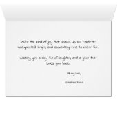 Niedliche Geburtstag Balloons Card für Großmutter (Innenansicht Horizontal (Unten))