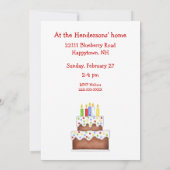 Niedliche Geburtstag Bärenalter 5 Einladung (Rückseite)