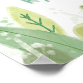 Niedliche Geburtstag Begrüßung im Party Hut Poster (Ecke)