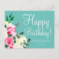 Niedliche Geburtstag Bible Verse Postkarte