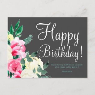 Niedliche Geburtstag Bible Verse Postkarte