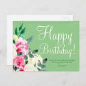 Niedliche Geburtstag Bible Verse Postkarte (Vorne/Hinten)
