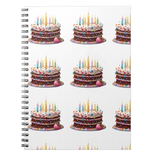 Niedliche Geburtstag Cake Candles Design gepflaste Notizblock (Vorderseite)