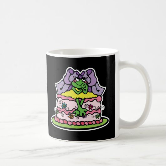 niedliche Geburtstag cake froggy Kaffeetasse (Rechts)
