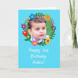 Niedliche Geburtstag Card Kinder Jungs Foto person Karte