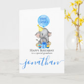 Niedliche Geburtstag Cards für deinen Enkel! Karte (Gelbe Blume)