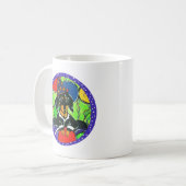 Niedliche Geburtstag Dackel Kaffeetasse (Vorderseite Links)