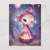 Niedliche Geburtstag Dargon Postkarte (Vorderseite)