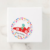 Niedliche Geburtstag Dinosaurier Rennfahrer Roter  Geschenkanhänger (Beispiel)