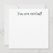 Niedliche Geburtstag Einladung (Rückseite)