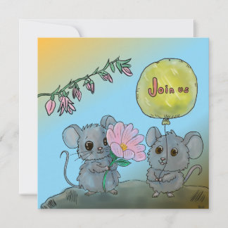 Niedliche Geburtstag Einladung