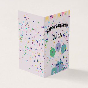 Niedliche Geburtstag feiern Grußkartendesign