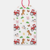 Niedliche Geburtstag für Landtiere Danke - GLS Geschenkanhänger (Rückseite)