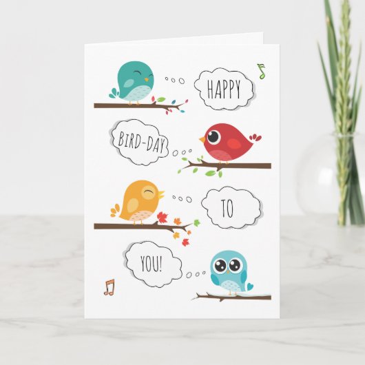 NIEDLICHE GEBURTSTAG GREETING CARD KARTE (Vorderseite)