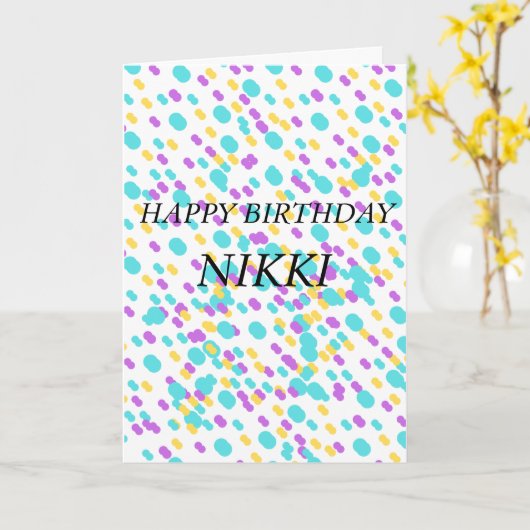 Niedliche Geburtstag Grußkarten für sie Karte (Gelbe Blume)