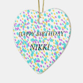 Niedliche Geburtstag Grußkarten für sie Keramik Ornament (Links)