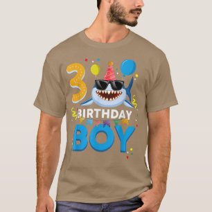 Niedliche Geburtstag Junge 3 Jahre Junge Kinder 3. T-Shirt