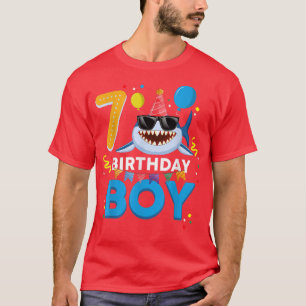 Niedliche Geburtstag Junge 7 Jahre Alte Kinder 7.  T-Shirt