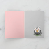 Niedliche Geburtstag-Karte "Hamburger Cat" Karte (Innenseite)