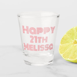 Niedliche Geburtstag Mädchenname Schnapsglas