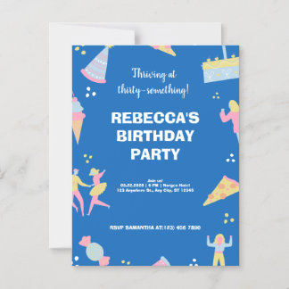 Niedliche Geburtstag Magneteinladung