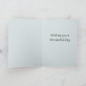 Niedliche Geburtstag mit Fledermäusen geklappte Gr Karte (Innenseite)