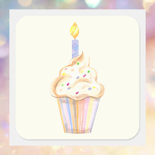 Niedliche Geburtstag Modern einfach Quadratischer Aufkleber