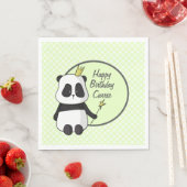 Niedliche Geburtstag Panda Serviette (Beispiel)