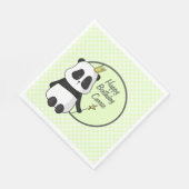 Niedliche Geburtstag Panda Serviette (Ecke)