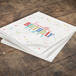 Niedliche Geburtstag Party Confetti Custom Serviette
