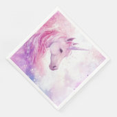 Niedliche Geburtstag Party Einhornpapier Napkin Serviette (Ecke)