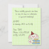 Niedliche Geburtstag Party Einladung (Rückseite)