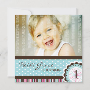 niedliche Geburtstag Party Einladung