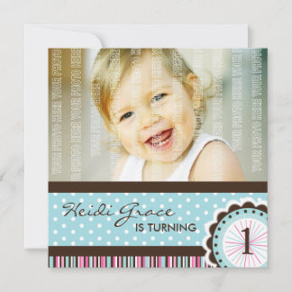 niedliche Geburtstag Party Einladung